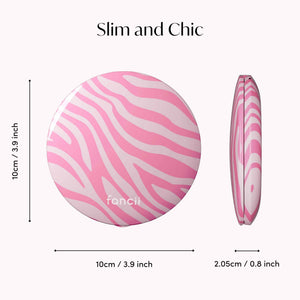 Mini Taylor LED Compact Mirror | Blush Zebra
