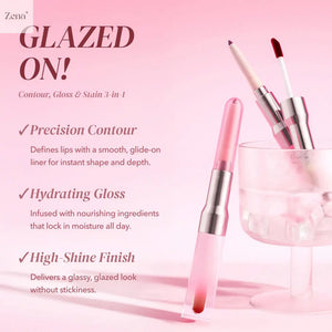 Glazed On Lip Contour & Gloss